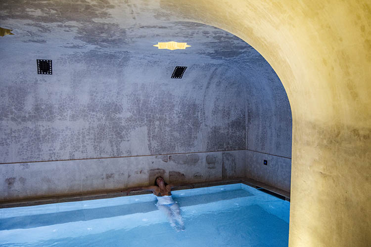 Hamán con tres termas y sauna en Habitat Cigueña Negra. 